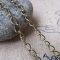 16ft (5m) Antique Brass Soldered Curb Chain 3.1mm A2025