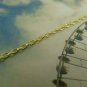 16ft (5m) Gold Textured Chain Oval Cable Link 1.5x2.2mm A5932