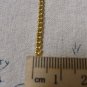 16ft (5m) Gold Tone Steel Curb Chain Link Size 2.8mm A6847