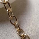 16ft (5m) Rose Gold Steel Oval Chain Link 7.5x10mm A6438