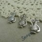 20 pcs of Antique Silver Tea Pot Charms Double Sided 11x17mm A5845
