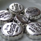 Bottle Cap Charms Antique Silver Drink Top 24mm Set of 10 A3239