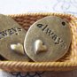 10 pcs Antique Bronze Always Heart Oval Charms 18x25mm A1597