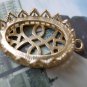 2 pcs Matte Gold Oval Base Settings Match 18x25mm Cameo  A7152