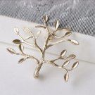 2 pcs Matte Gold Tree Shawl Kilt Pin Brooch Safety Pin A5929