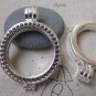 2 pcs Silver Pendant Tray Settings Match 30mm Cabochon A7208