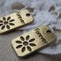10 pcs Antique Bronze Rectangle Forever Tag Charms A3350