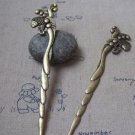 2 pcs of Antique Bronze Fish Hook Bookmarks 25x128mm A4920