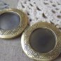 2 pcs of Antique Bronze Round Bezel Photo Lockets 32mm A4514