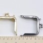 2"" Mini Purse Frame Square Coin Purse Frame Glue-In Style 5cm x 5cm Brushed Gunmental