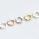 20 pcs 925 Solid Sterling Silver Closed Soldered Jump Rings Size 3mm/3.5mm/4mm/5mm Rose Gold / 3.5mm