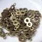 20 pcs Antique Bronze Arabic Figure Number 8 Eight Charms A1773