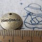 20 pcs Antique Bronze Round Handmade Charms Double Sided A1609