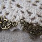 20 pcs Antique Bronze Filigree 3 loops Connector 14x26mm A4496
