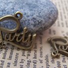 20 pcs of Antique Bronze Party Charms 19x20mm A593