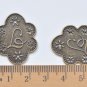 Antique Bronze Rhombus Letter J/L Connector Charms 23x30mm Set of 10 A7424
