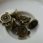 10 pcs Antique Bronze French Horn Clock Charms Pendants 18x22mm A5575
