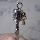 10 pcs of Tibetan Silver Prayer wheel Charms Size 4x23mm A3469