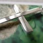 2 pcs Silver Smooth Cross Pendants Charms 28x75mm A7111