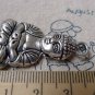 2 pcs of Antique Silver Sitting Buddha Charms Pendants 24x39mm A6879