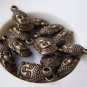 20 pcs Antique Bronze 3D Buddha Head Charms  Double Sided A1007