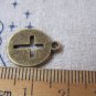 20 pcs Antique Bronze Cross Round Cut Out Charms Pendant A4394
