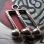 20 pcs Antique Silver Music Note Charms 12x20mm A1667
