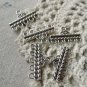 20 pcs Antique Silver Five Loops Rectangle Connectors 13x22mm A6537