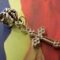 50 pcs of Silver Tone Cross Charms 11x21mm A6250