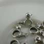 20 pcs Antique Silver Rondelle Bird Beads 12x15mm A5839