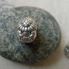 20 pcs Antique Silver Rondelle Lion Beads  8x11mm A5850