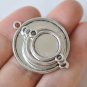 20 pcs Antique Silver Round Base Setting Connector Various Sizes 14mm A6877