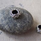 20 pcs Antique Silver Textured Beads 11x10mm A5363