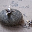 20 pcs Antique Silver Thousand Origami Paper Crane Beads A5073