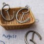 Harp Charms Antique Bronze Musice Instrument  17x20mm Set of 10 A552