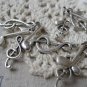 Music Note Charms Antique Silver Treble Clef Pendants Set of 10 A7845