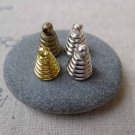 20 pcs Bronze/Silver/Gold/Platinum Cone Glass Bottle Cover Bead Caps Antique Bronze A7071