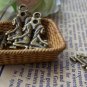 10 pcs Antique Bronze Gemini Twins Constellation Charms A373