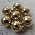 20 pcs Gold Plastic Ball Charms 12mm  A6684