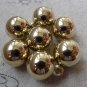 20 pcs Gold Plastic Ball Charms 12mm  A6684