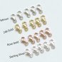 4 pcs 925 Sterling Silver Parrot Lobster Clasps 8mm With Jump Ring Sterling Silver