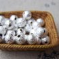 20 pcs Silver Plated Sand Star Dust Beads Texured Beads 6mm A2439