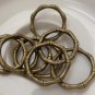 20 pcs of Antique Bronze Bamboo Ring Charms 22mm A7503