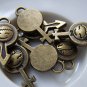 20 pcs (10 pairs) Antique Bronze Boy Girl Gender Symbol Charms A5057