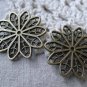 20 pcs Antique Bronze Snowflake Connectors Charms  25mm A7725