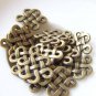 20 pcs Antique Bronze Twisted Chinese Knot Connector Charms A5400