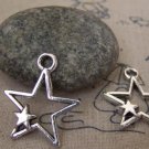 20 pcs Antique Silver Double Star Charms 22x26mm A5196