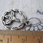 20 pcs Antique Silver Floral Peace Symbol Charms 20mm A1943