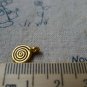 30 pcs Antique Gold Round Candy Spiral Charms 8x11mm A5497