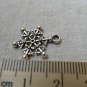 30 pcs Antique Silver Filigree Snowflake Charms 15x16mm A6466